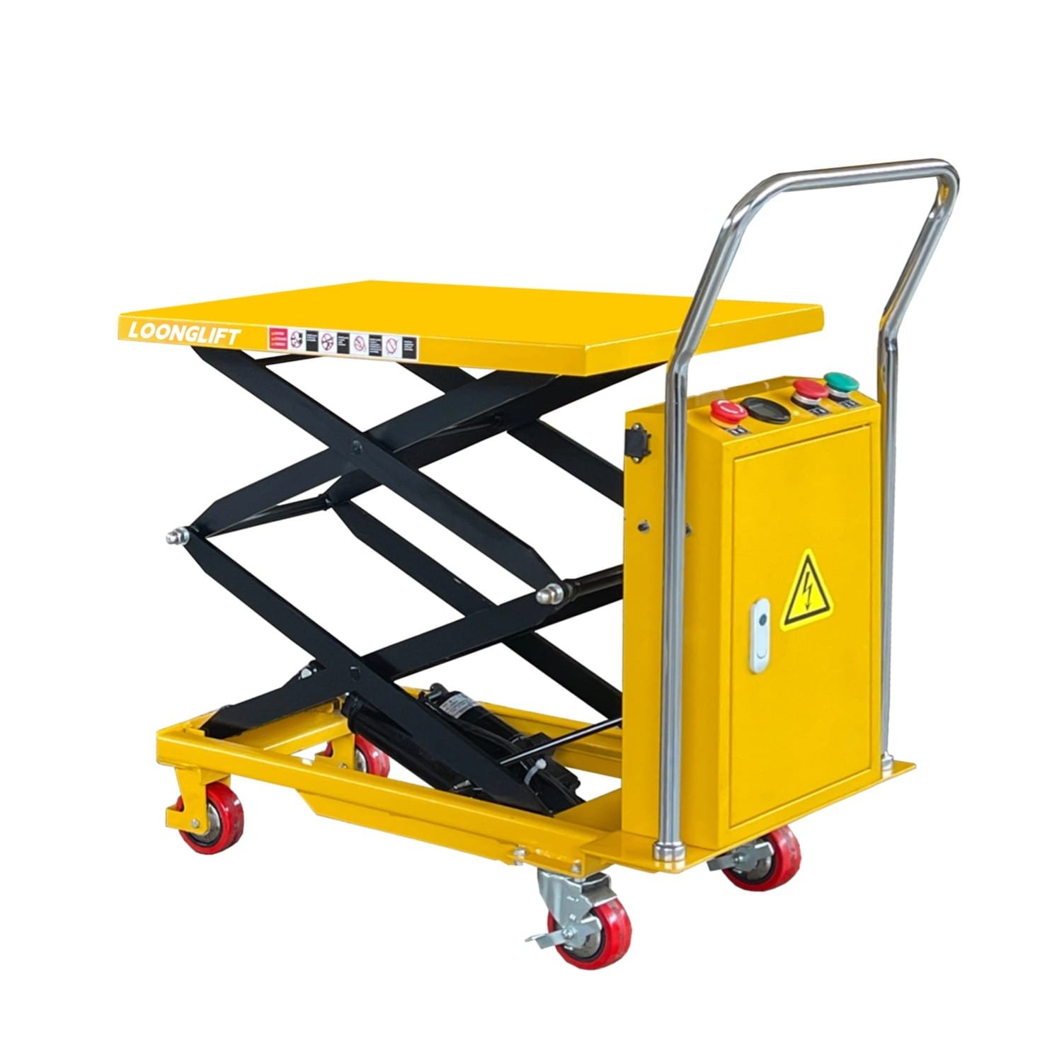 semi electric lift table 500kg for warehouse use