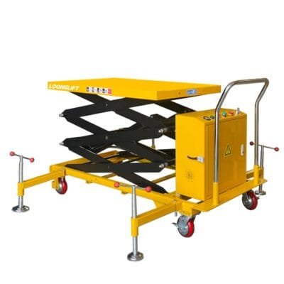 Semi Electric Lift Table 300kg–1000kg | Mobile Scissor Lift Table Supplier