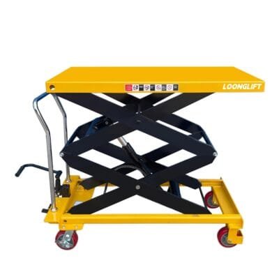Double Scissor Lift Table 350kg | High Lift Scissor Table 1500mm for Warehouse